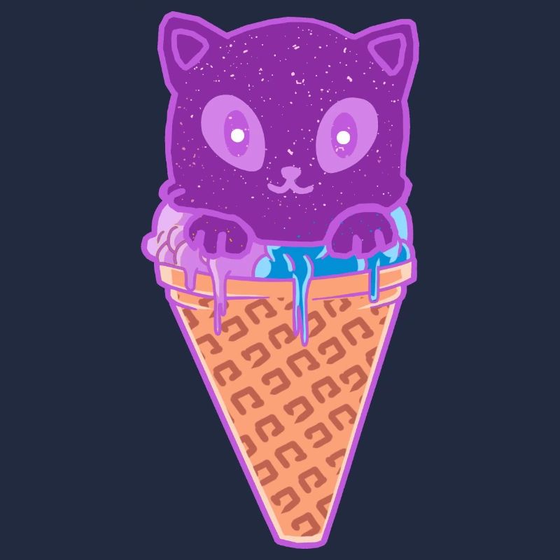 Katze Eiskreme Eiscrem