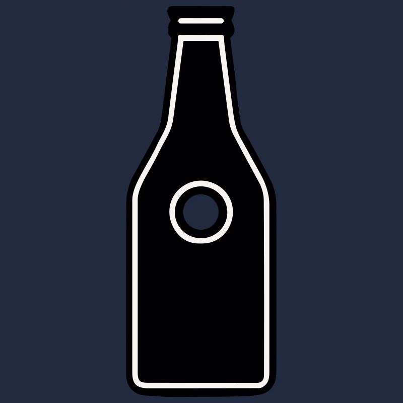 einfaches Piktogramm einer Flasche