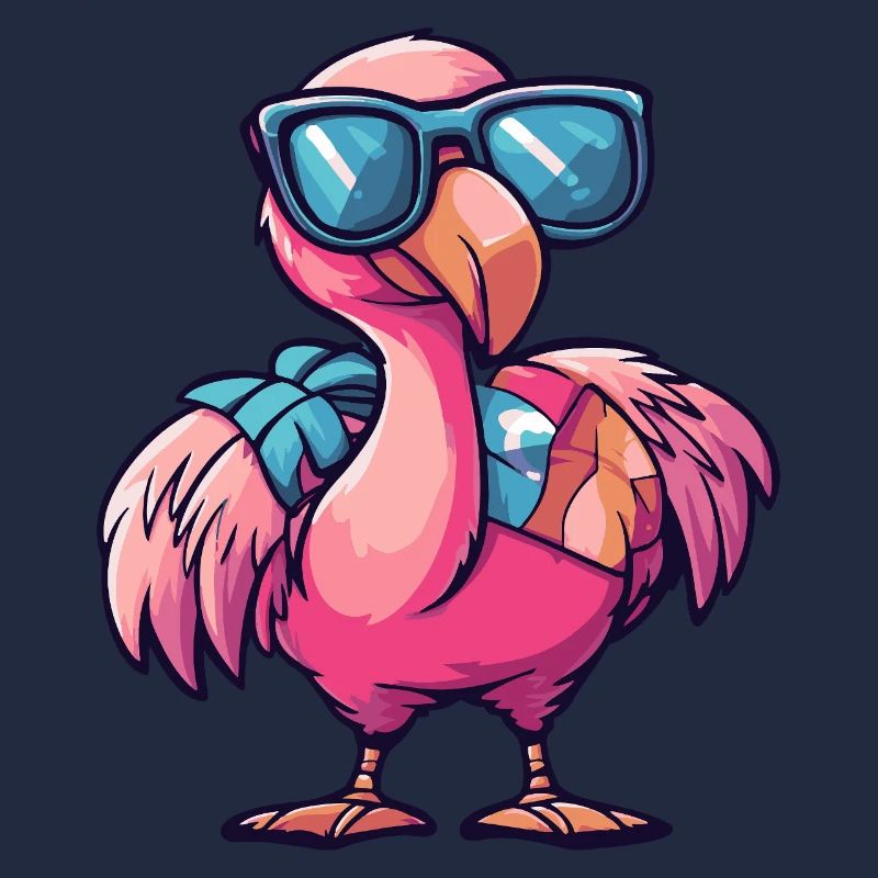 Flamingo Comic Cool Sommer