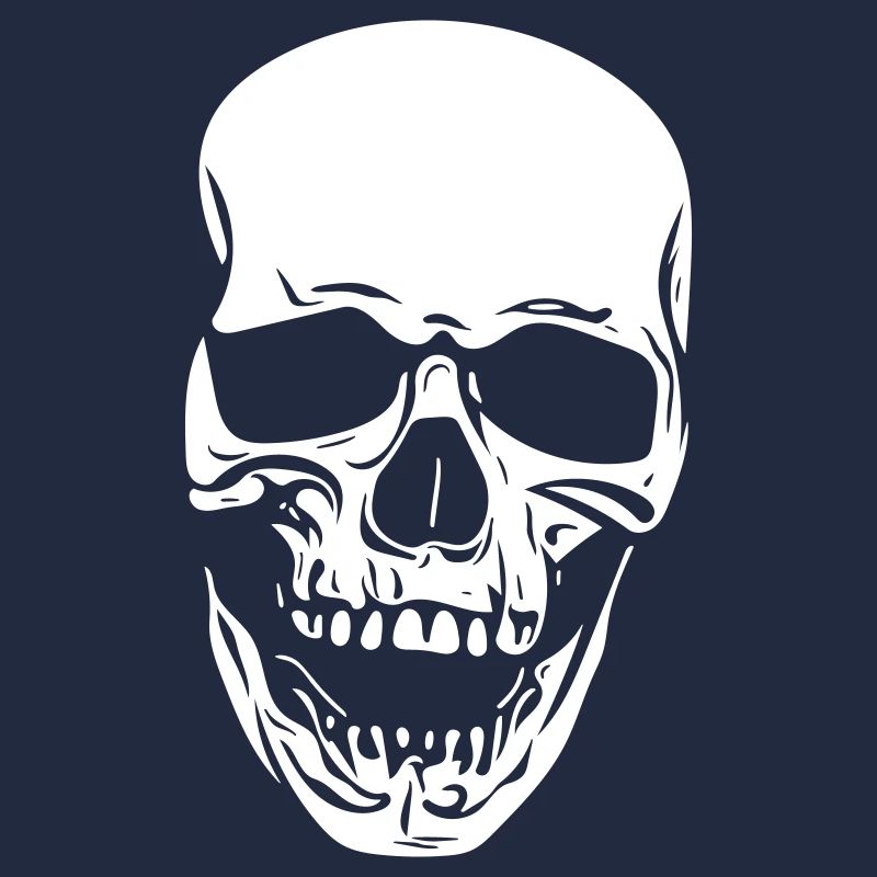 Vintage grinsender Vector Schädel