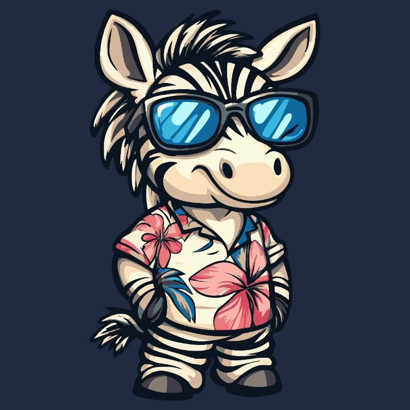 Zebra Comic Cool Sommer