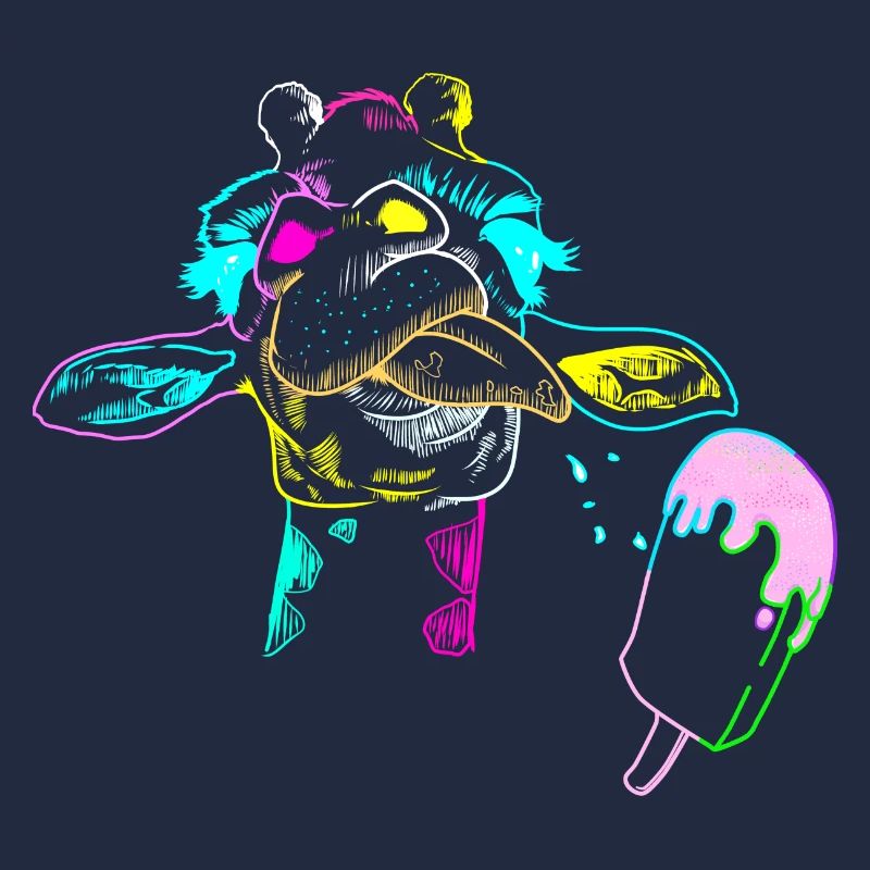 Giraffe Sommer Giraffen Eiskrem Kind Kinder Eis