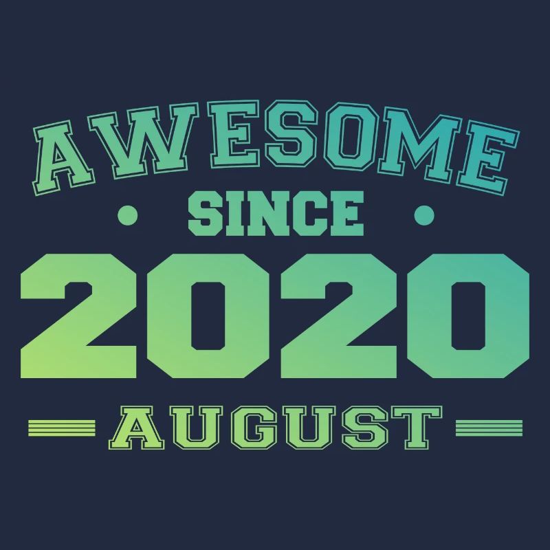 2020 August Jahr Geburt Geburtstag August 2020