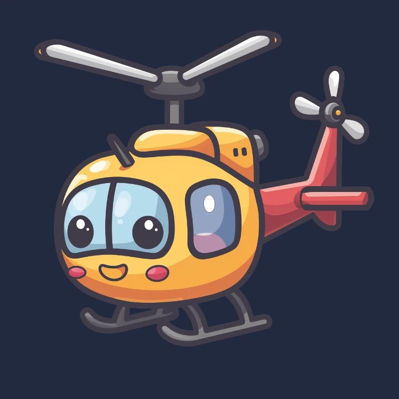 Hélicoptère souriant