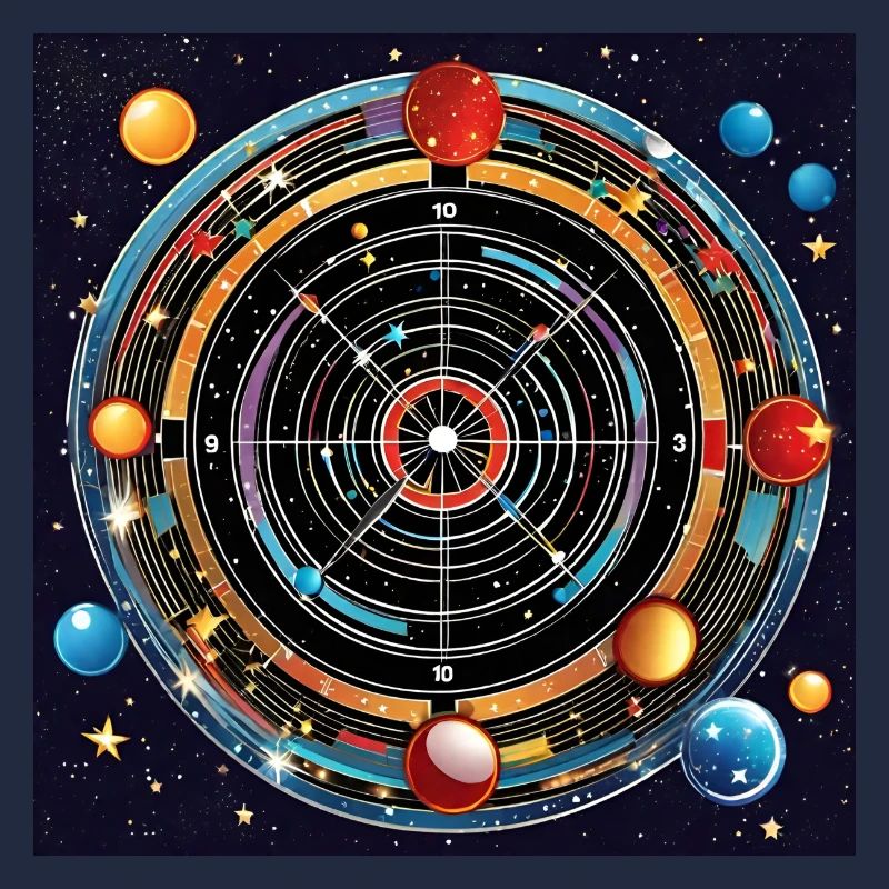 Planetare Präzision - Galaxy Dartboard