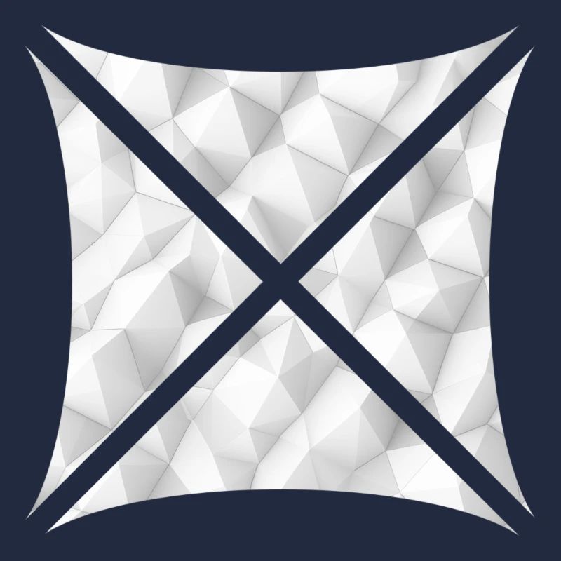 Conception polygonale abstraite blanche