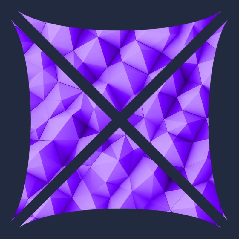 Abstraktes Polygon Design lila