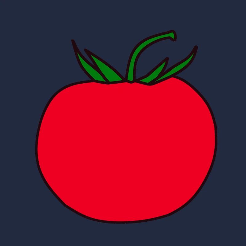 Cadeau minimaliste de design de tomate