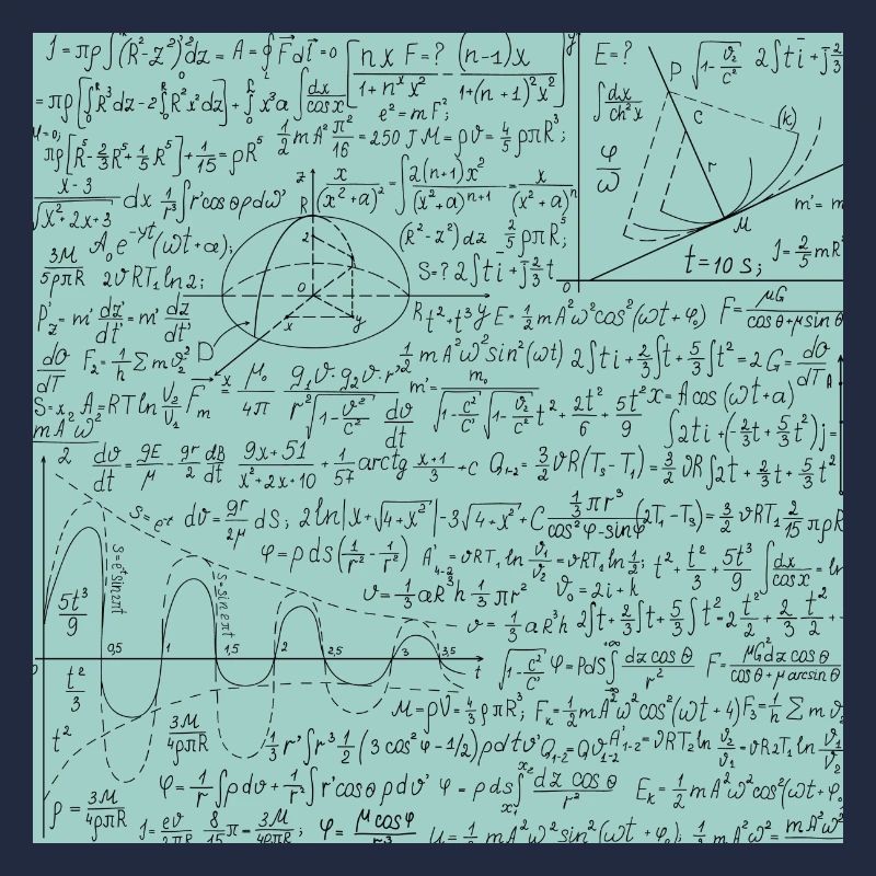 Math Equation Pattern, Math Formula Lover Gift