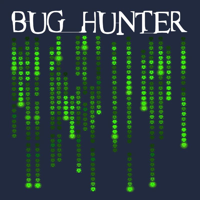 Bug Hunter - Bugs du code source vert néon