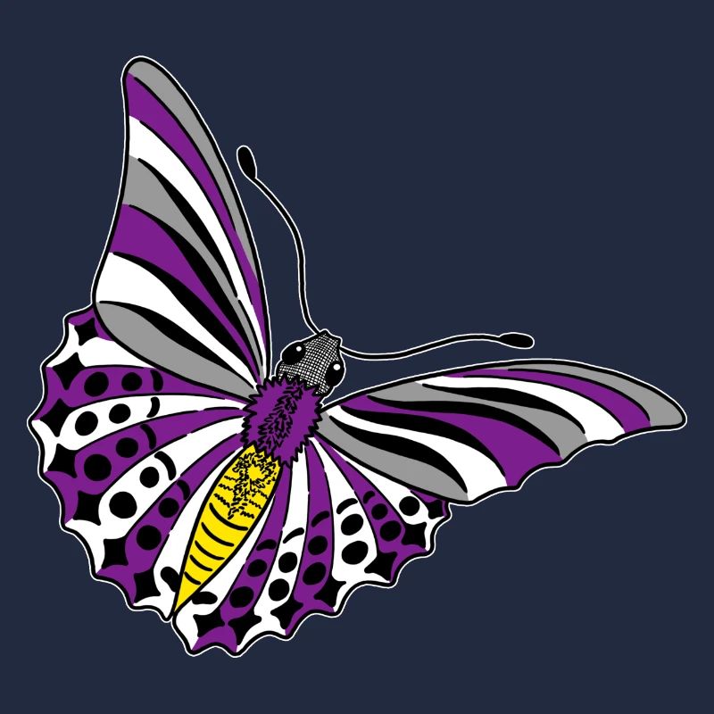 Schmetterling asexual non binary labrys lesbian