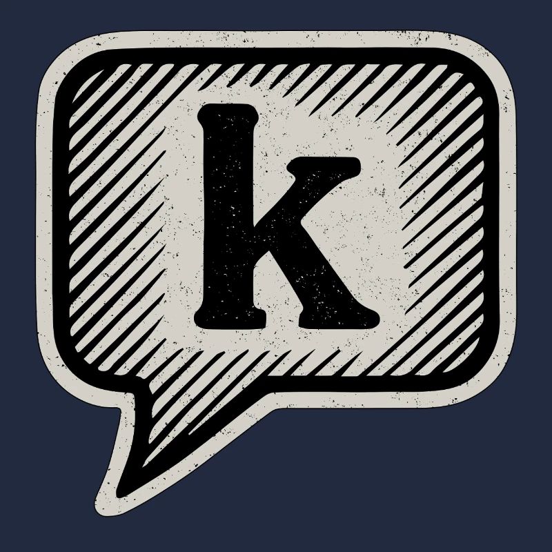 Funny Texting Introvert – K Speech Bubble