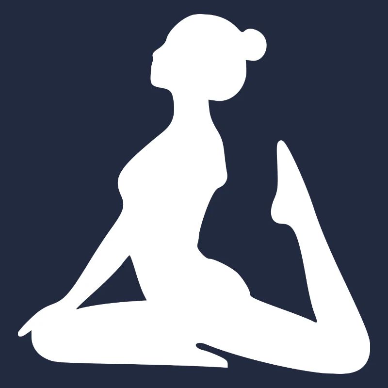 Formes de yoga Silhouettes blanches
