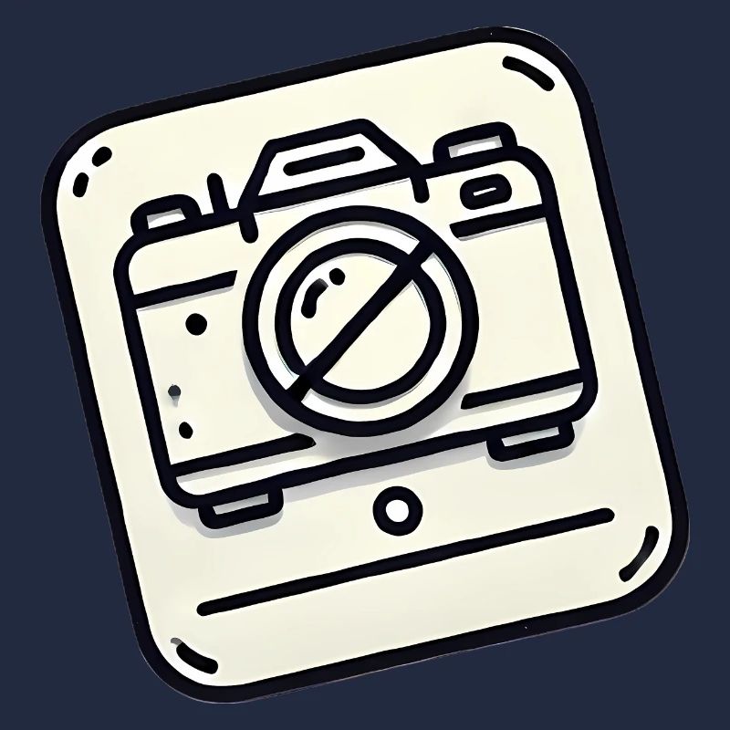 No Camera Allowed Icon Design
