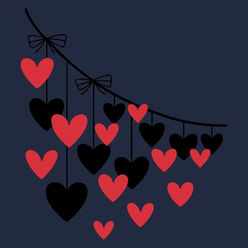 Coeur Guirlande Plusieurs Coeurs