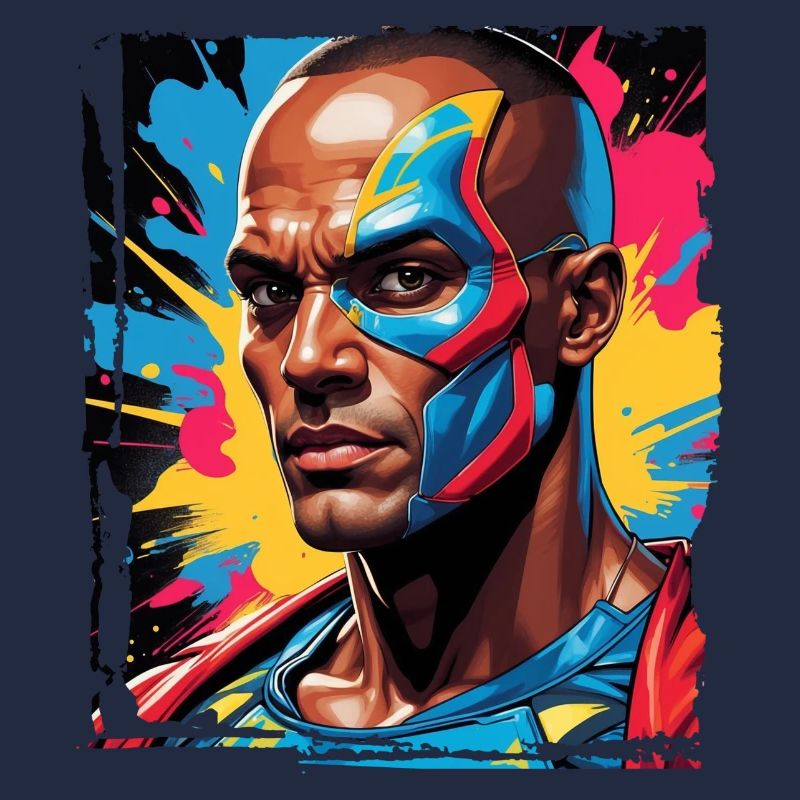 Porträt eines Sci-Fi-Superhelden