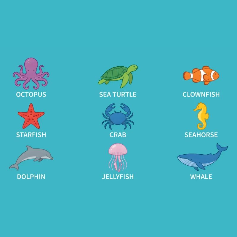 Conception de la faune sous-marine