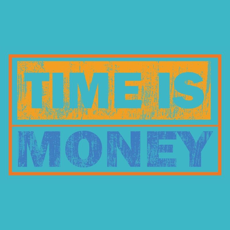 Le temps, c’est de l’argent : Typographie de contraste