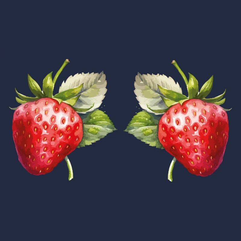 Erdbeeren Aquarell