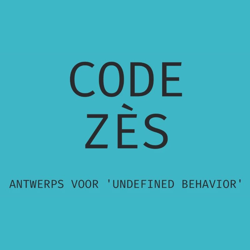Antwerpen: "Code Zès!" – Tech Dialect Shirt