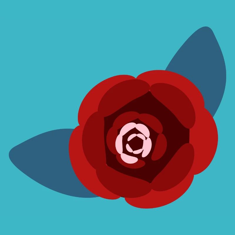 red camellia flower
