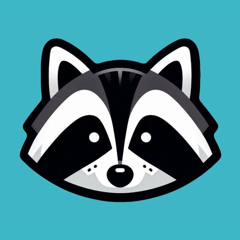 Einfaches Waschbär-Design
