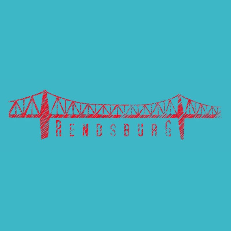 Rendsburg High Bridge – Conception typographique de gribouillis