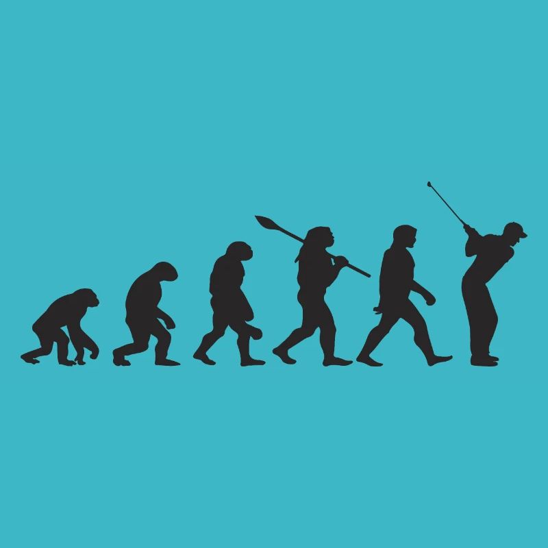 Golf Evolution Retro Geschenk für Golfer