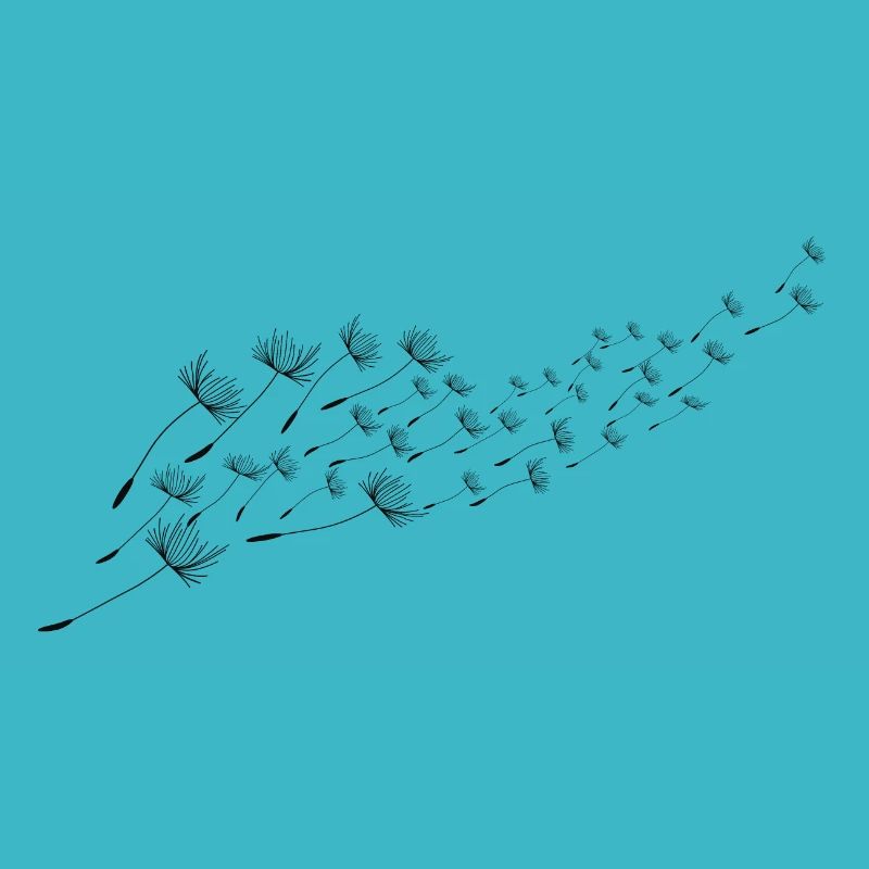 Pusteblume Dandelion Flying Seeds