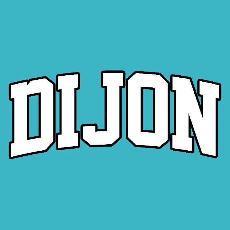 Dijon logo: Collegiate design with authentic style