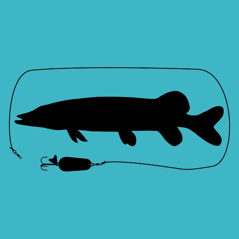Pike with spoon blinker