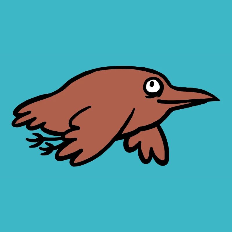 brauner Vogel
