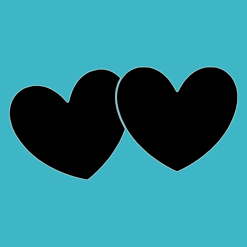pixelated heart black heart valentines gift