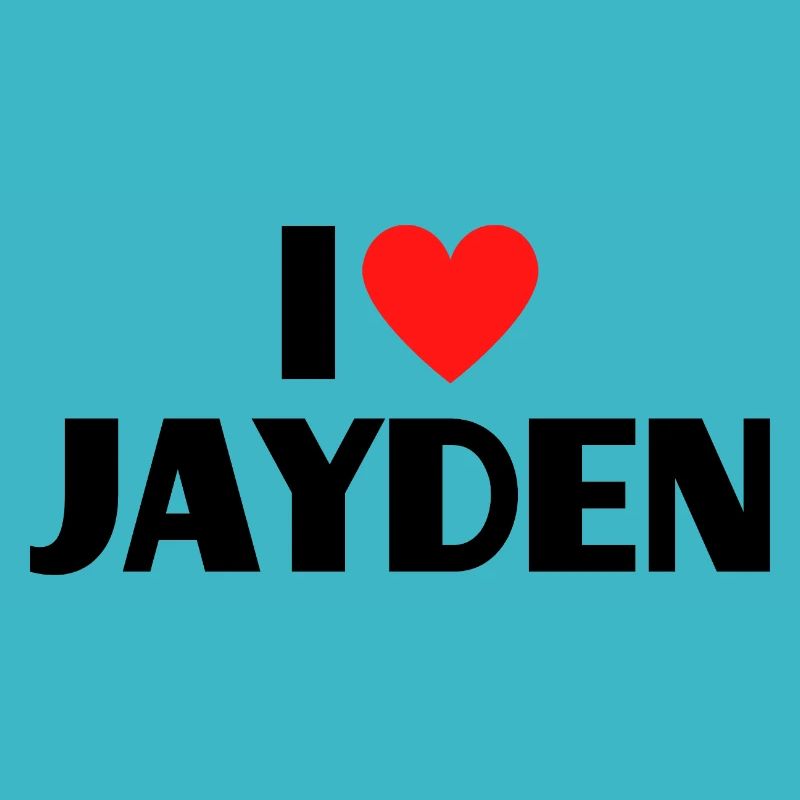 Ich liebe Jayden Herz Grafik Namen Geschenk