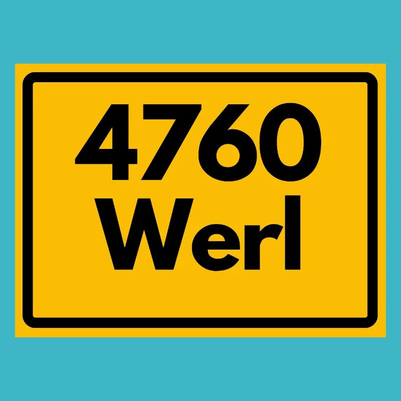 ALTE POSTLEITZAHL PLZ RETRO 4760 WERL