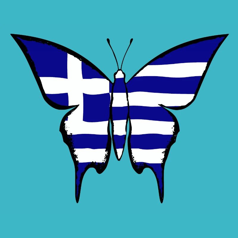 Drapeau de la Grèce papillon