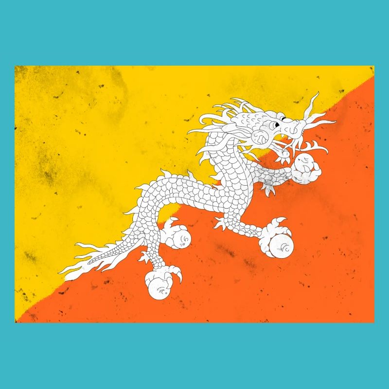 Drapeau du Bhoutan
