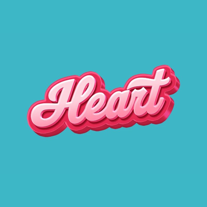 Heartbeat Script Lettering