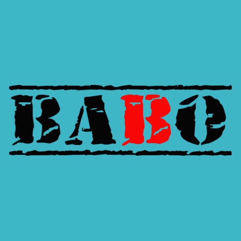 stempel babo schwarz rot