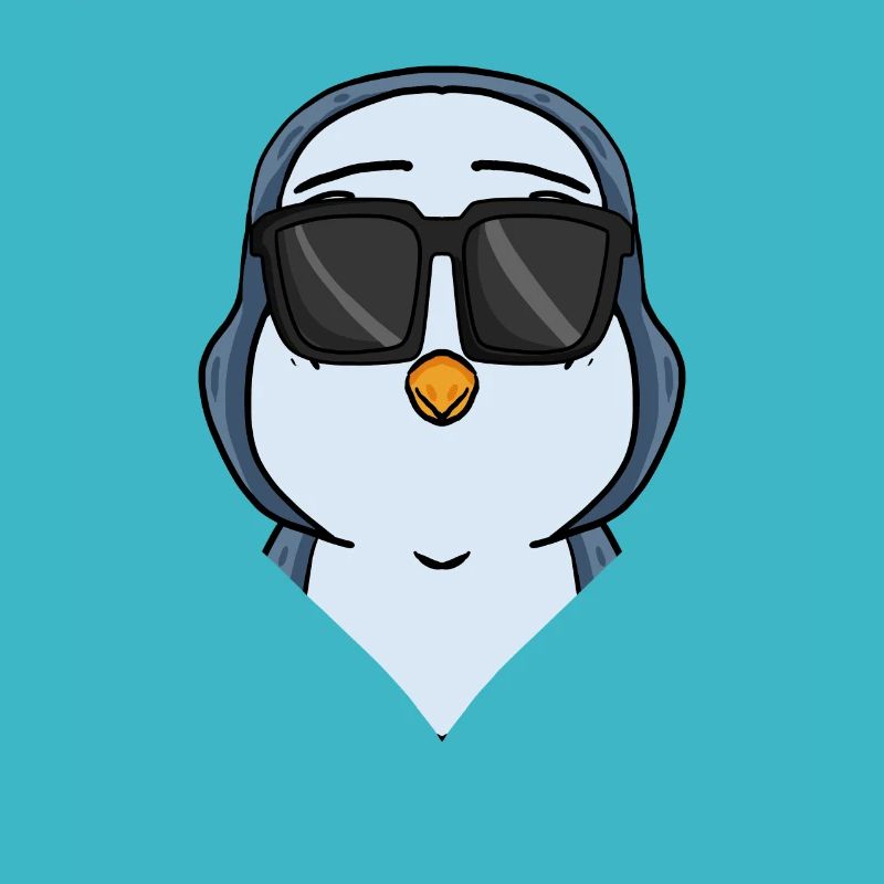 Cooler Pinguin mit Sonnenbrille Cool