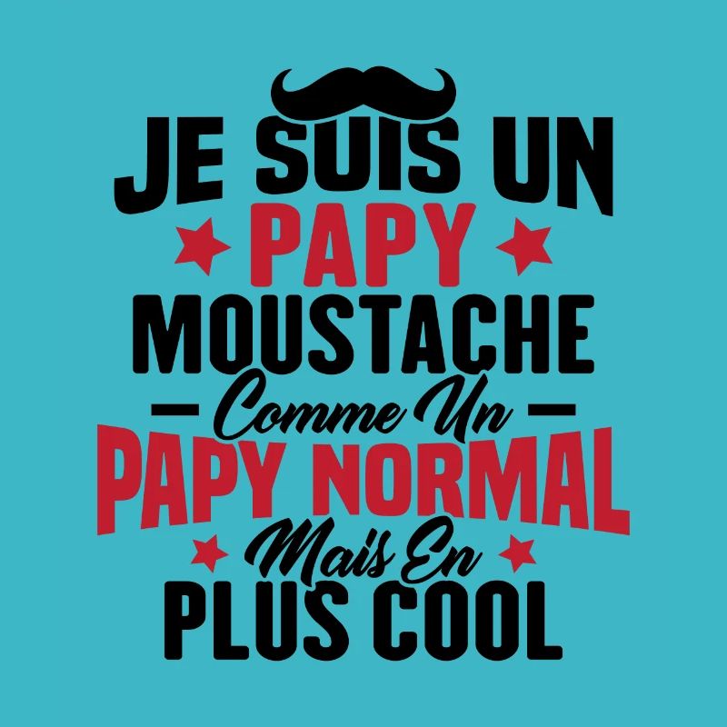 Un papy moustache comme un papy normal
