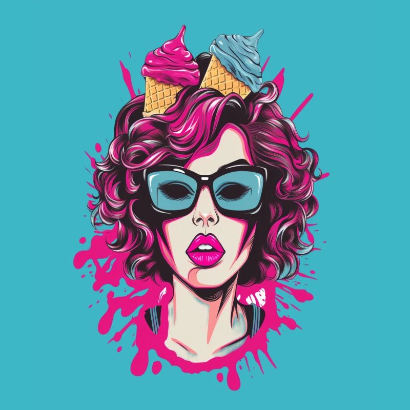 Vibrant Pop Art Comics Sister
