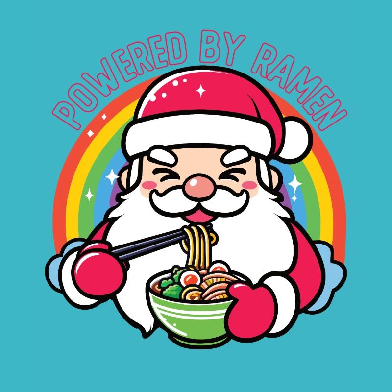 Der Weihnachtsmann isst Ramen, Powered by Ramen