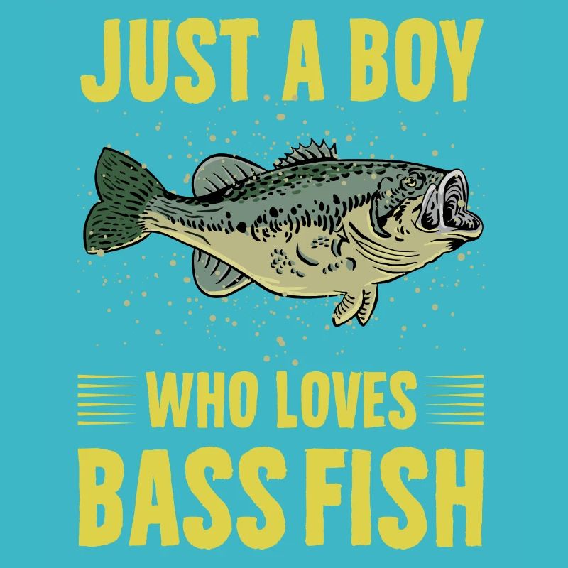 Nur ein Junge, der Barschfische liebt