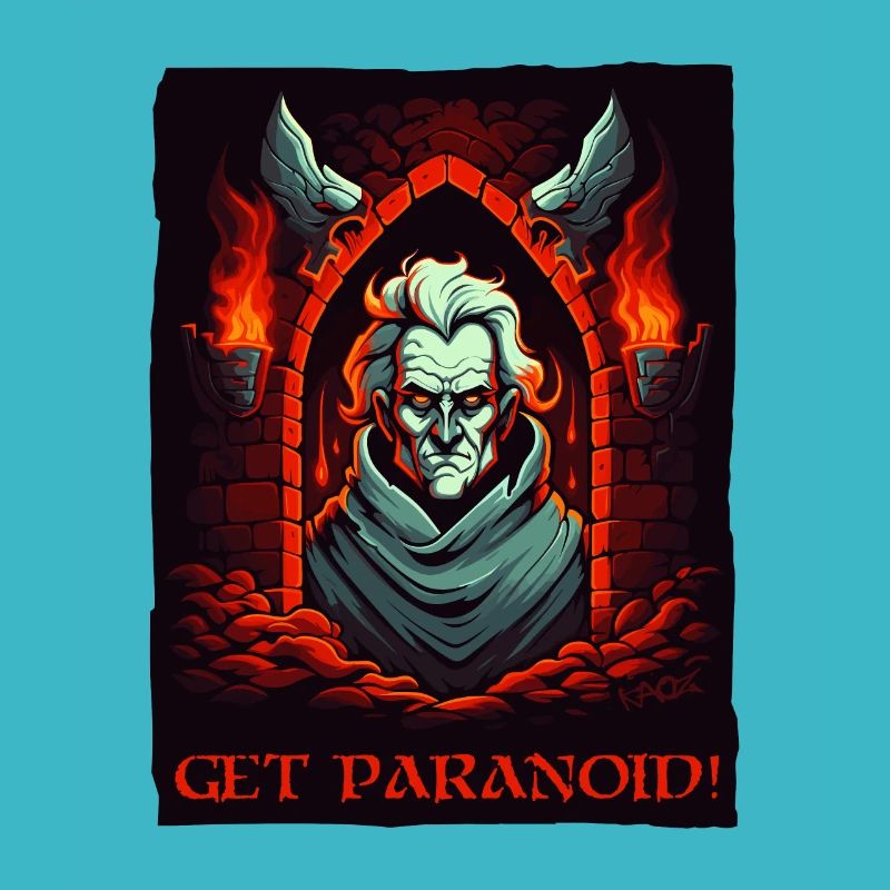 Paranoïa de donjon et un gars effrayant