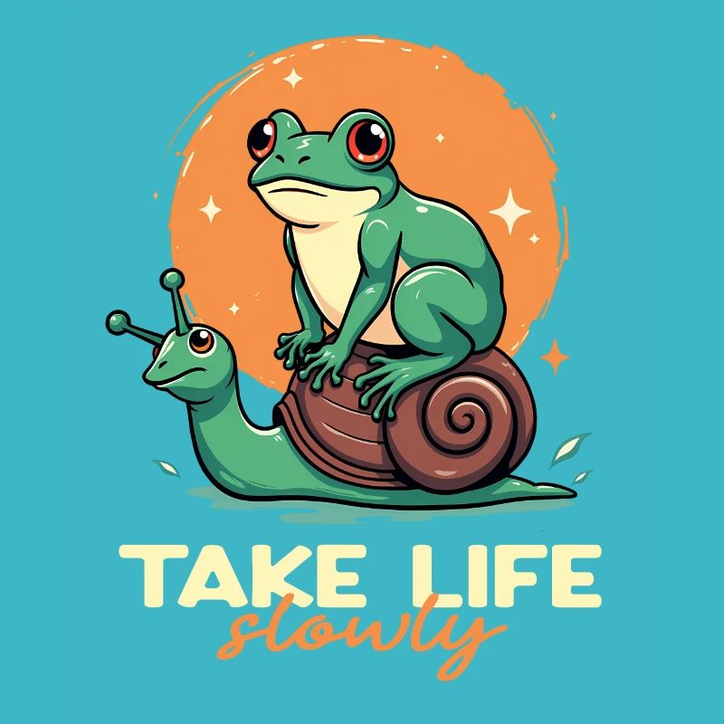 Take Life Slowly Relaxed Retro Chill Vibes Nature