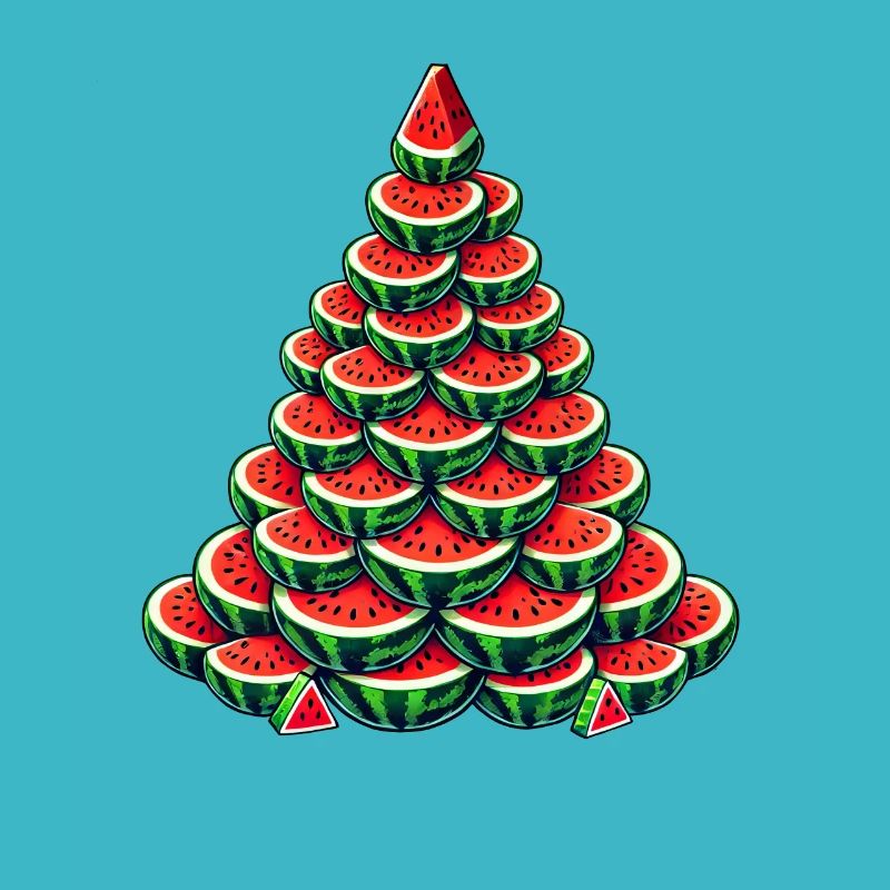 Arbre de Noël Melon Été Hiver