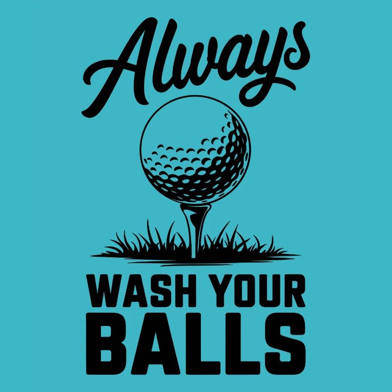 Golfer Lustiger Golf-Witz: Immer Bälle Waschen