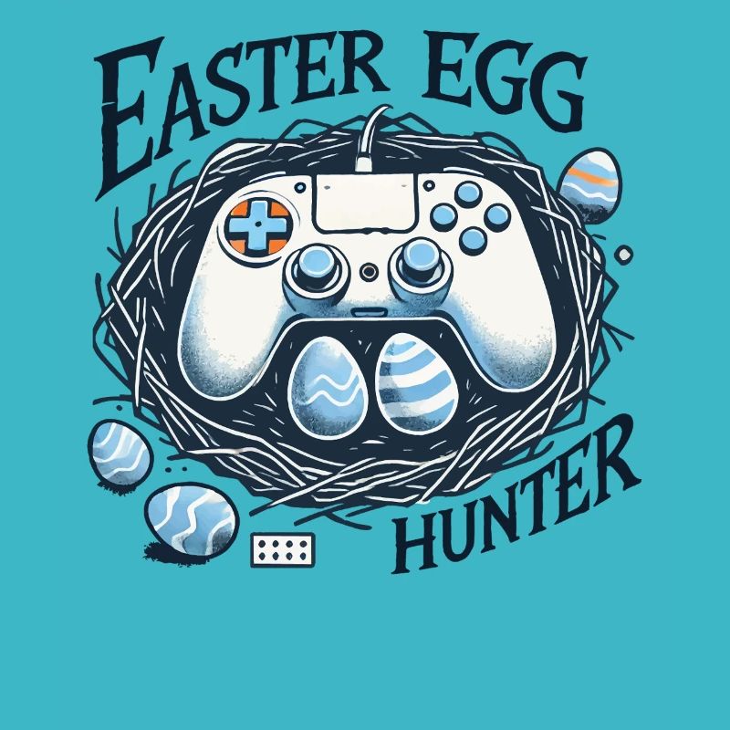 Conception de manette de chasse aux œufs de Pâques de jeu