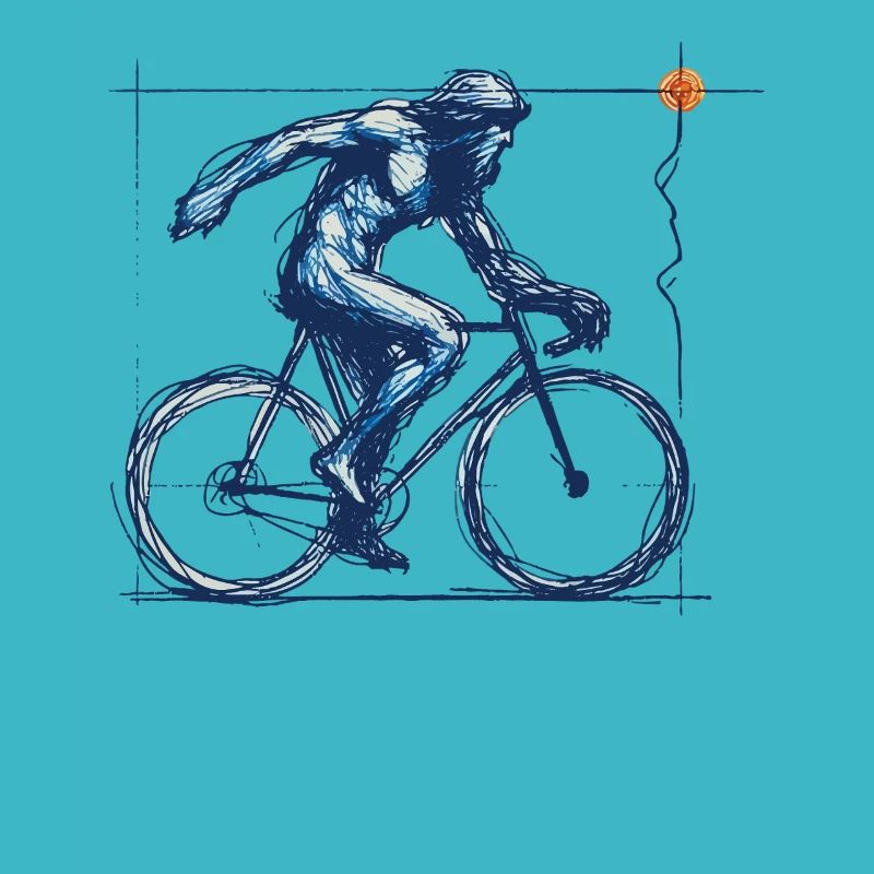 Dynamic Bicycle Artwork for Road Bike